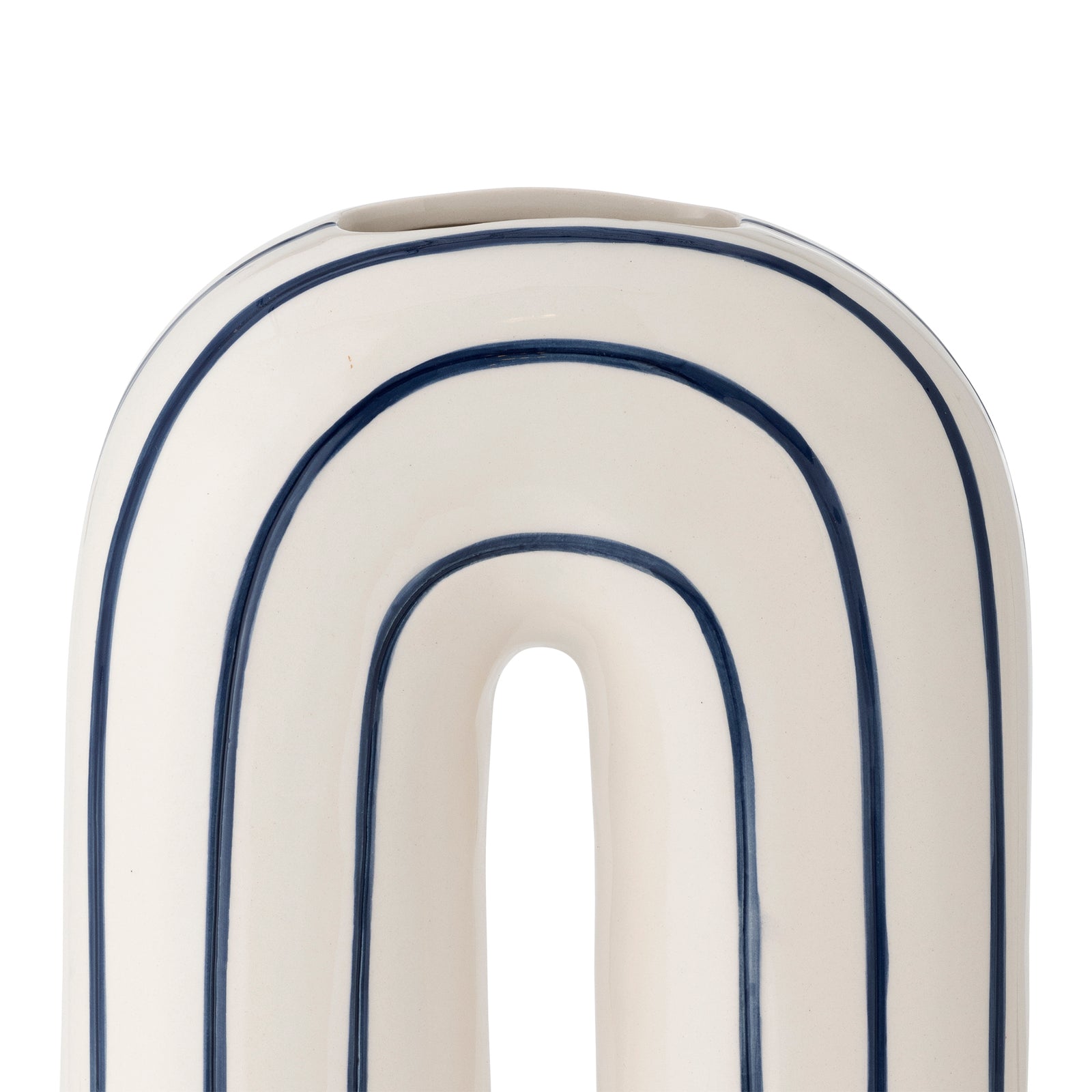Mae Vase Blue Ceramic