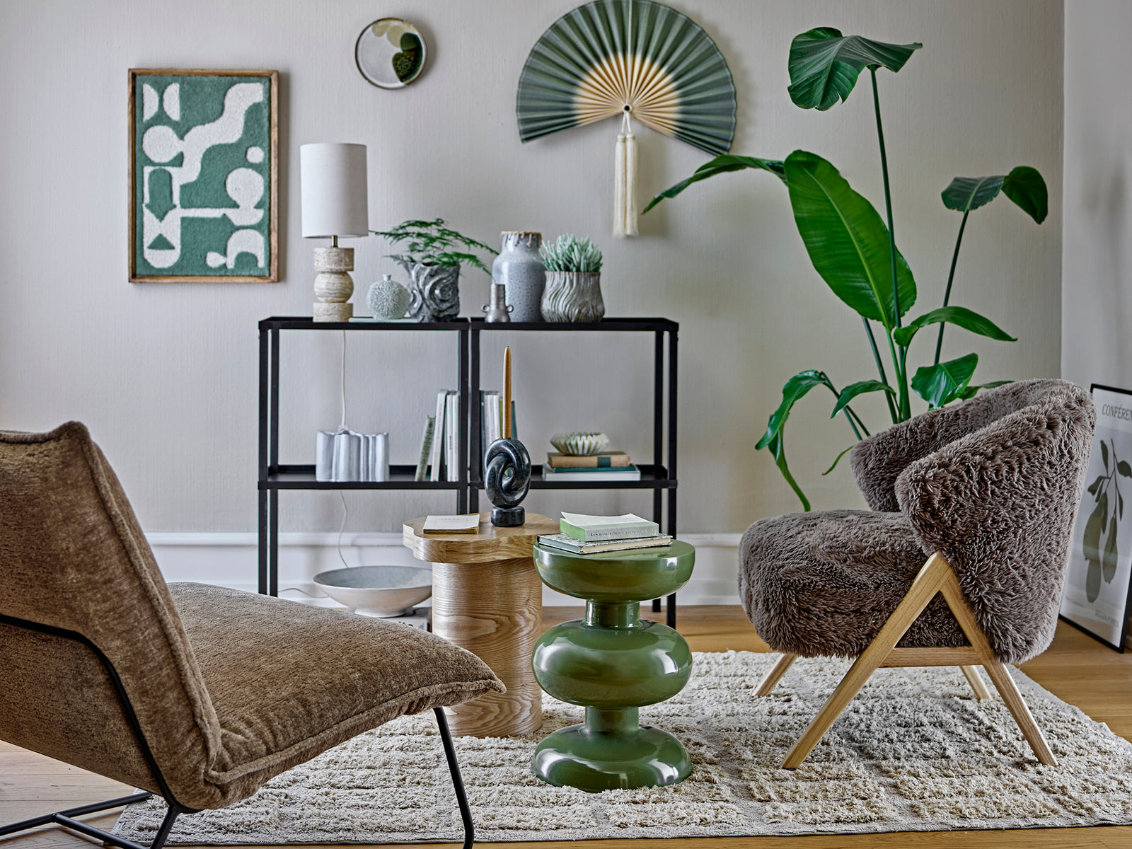 Longton Wall Decor, Green, Wool