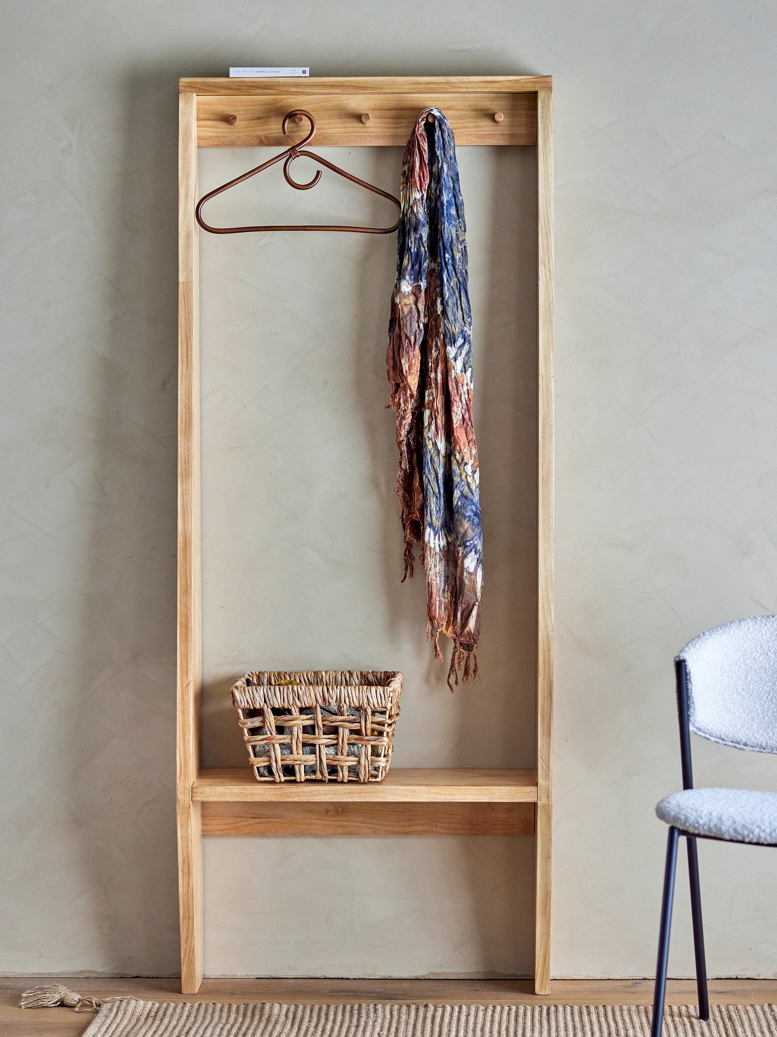 Vance Clothes Rack, Nature, Pine