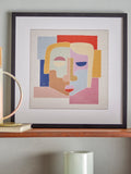 Peto Illustration with Frame, Black, Pine
