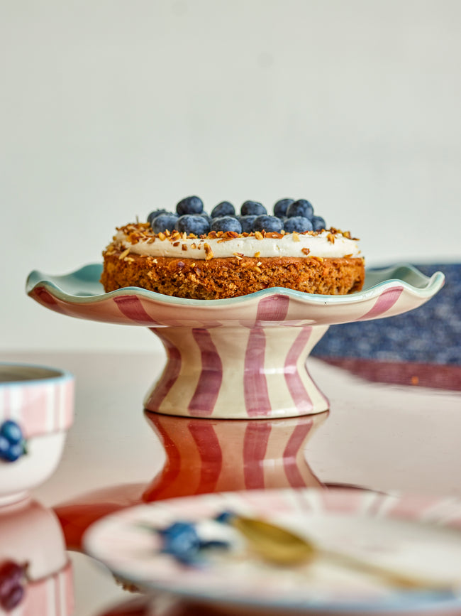 Willa Cake Tray Multi, Stoneware