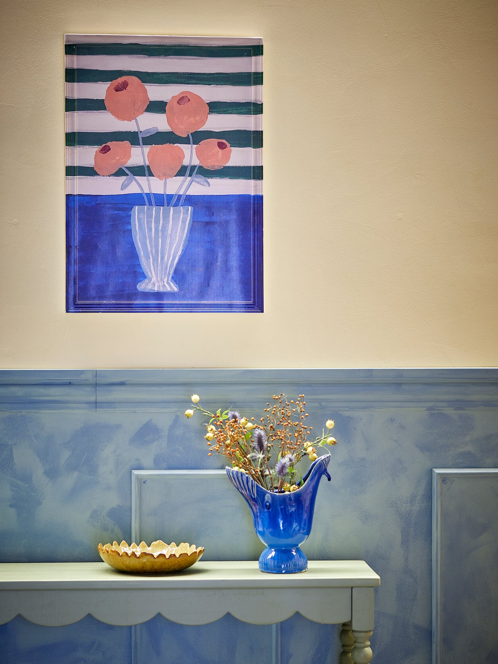 Florinda Illustration w/ Frame, Multi