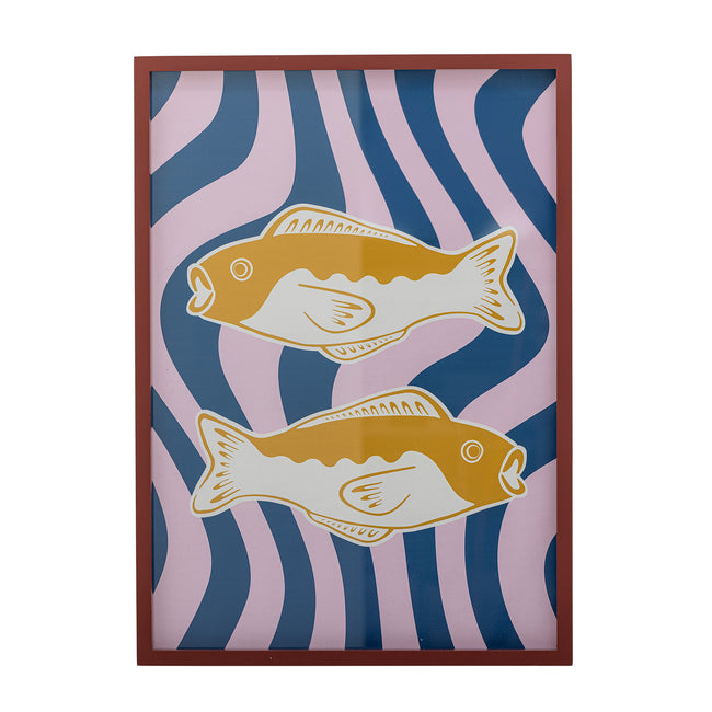 Remy Illustration with Frame, Multi,