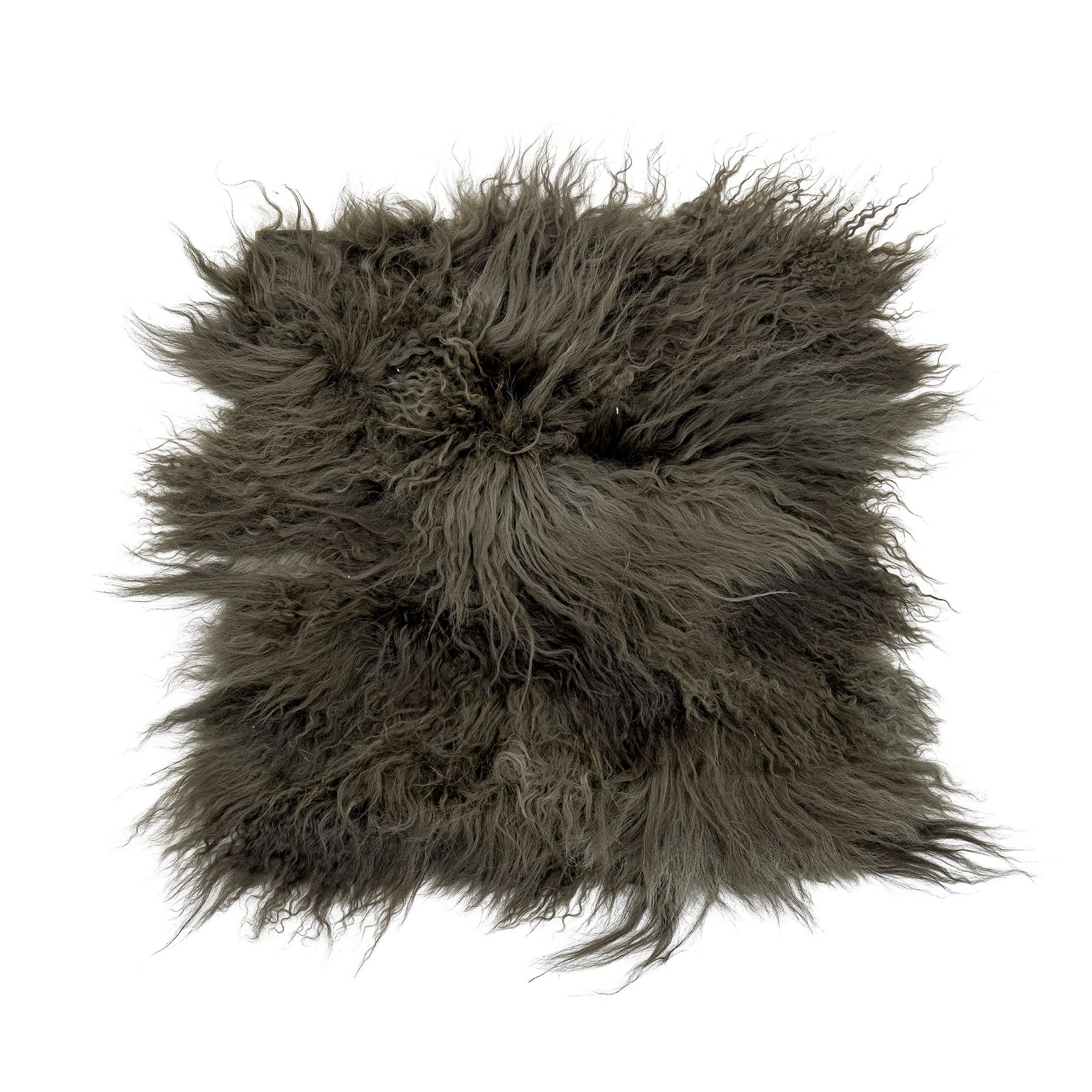 Hilma Seat Pad, Green, Lambskin Tibetian