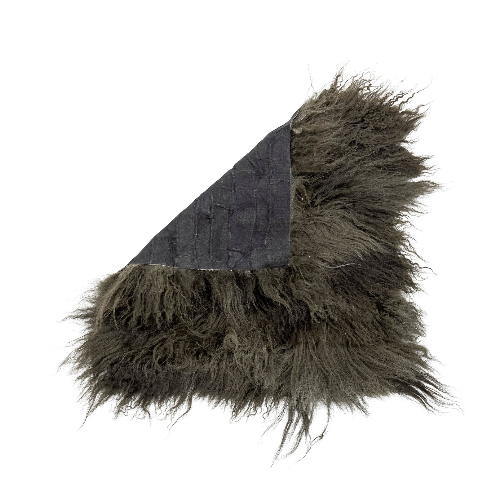 Hilma Seat Pad, Green, Lambskin Tibetian