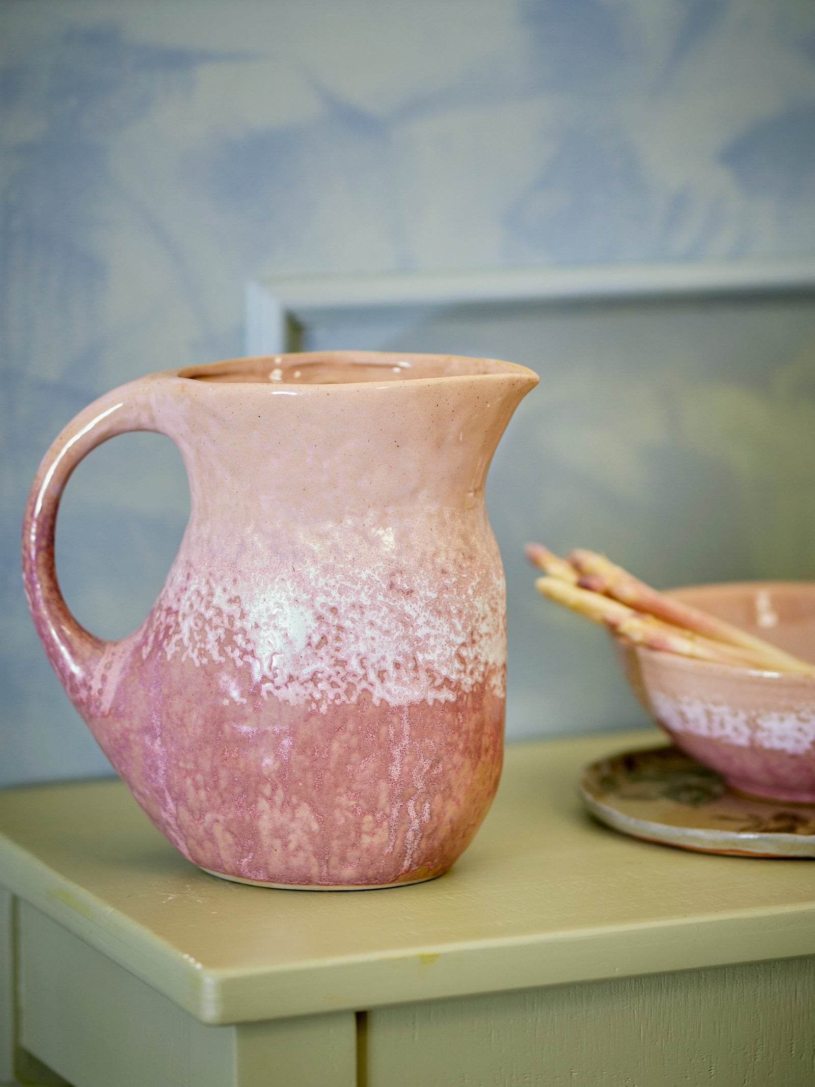 Darlene Jug Rose Stoneware