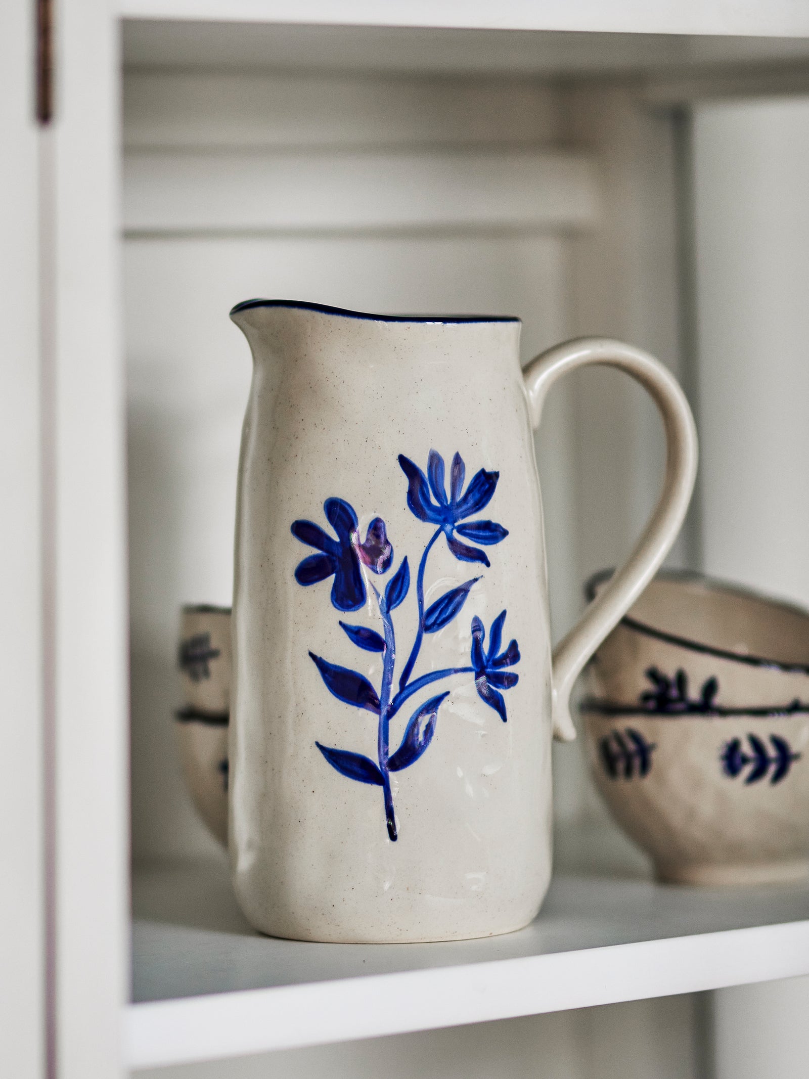 Eimy Jug Blue, Stoneware