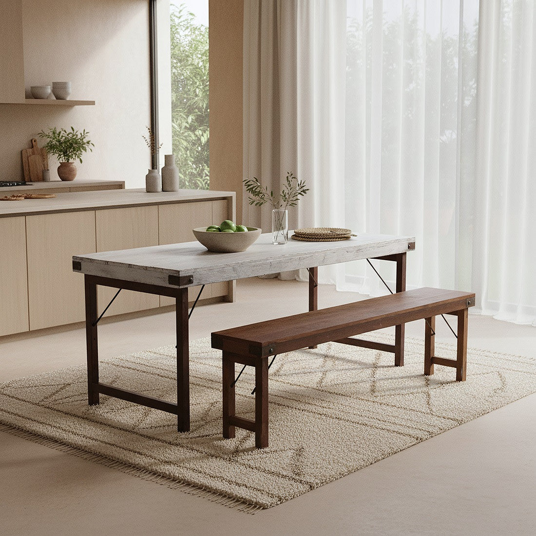 Dining Table Folding White