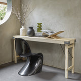 Limewash Folding Console Table Natural