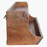 Factory Garage Wall Shelf 80 cm Brown