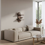Bullnose wall shelf double