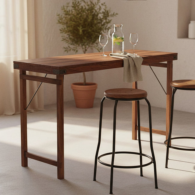 Market Foldable Bar Table Brown