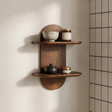 Bullnose wall shelf double