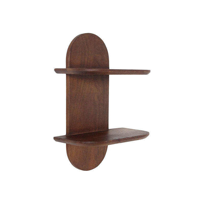 Bullnose wall shelf double