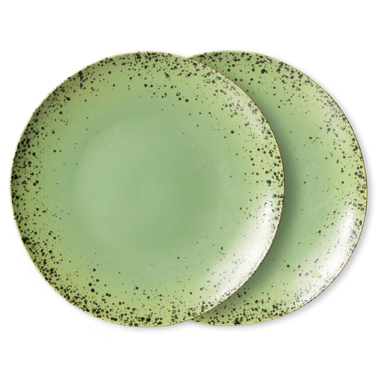 HKliving Dinner Plates Kiwi (Set Of 2)