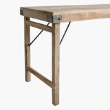Limewash Folding Market Table Natural