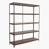 Factory Iron Rack With Wooden Shelves