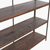 Factory Iron Rack With Wooden Shelves