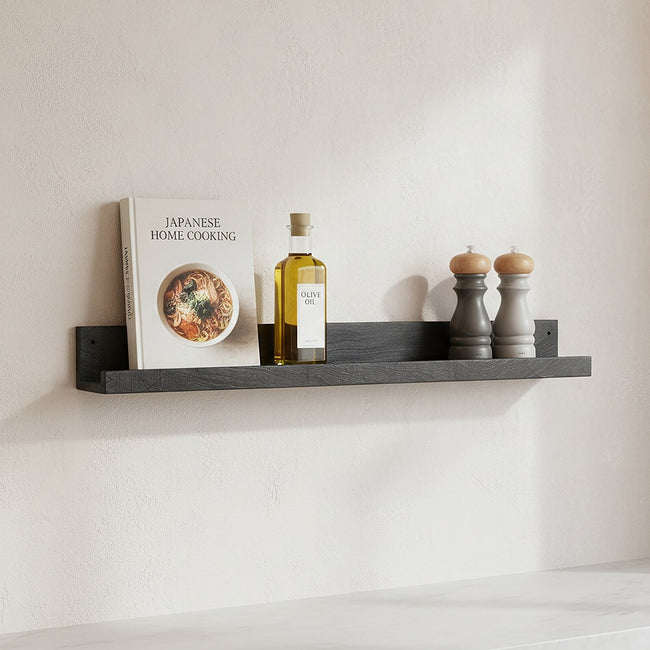 Elements wall shelf black 75cm
