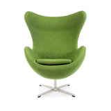 Jacobsen Style Egg Chair Green Cashmere