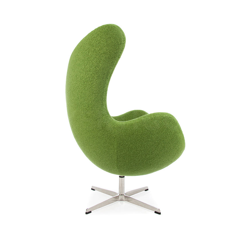 Jacobsen Style Egg Chair Green Cashmere