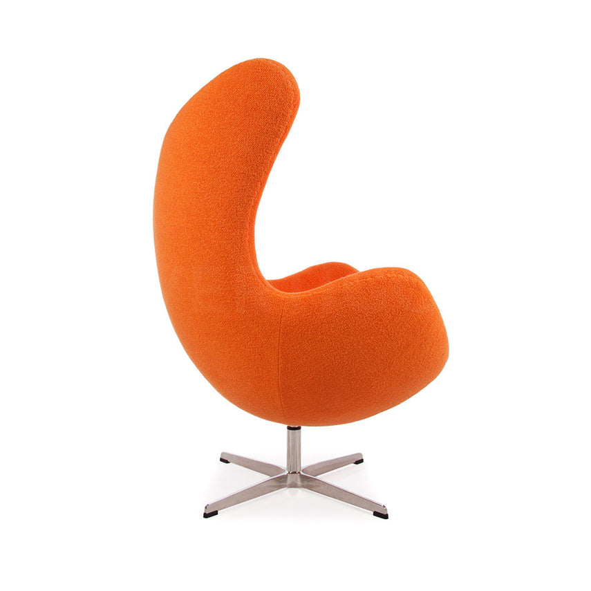 Jacobsen Style Egg Chair Orange Cashmere