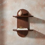 Bullnose wall shelf double