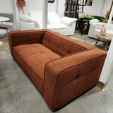 Cubic Studio Sofa Brick Red Boucle 2 Seater