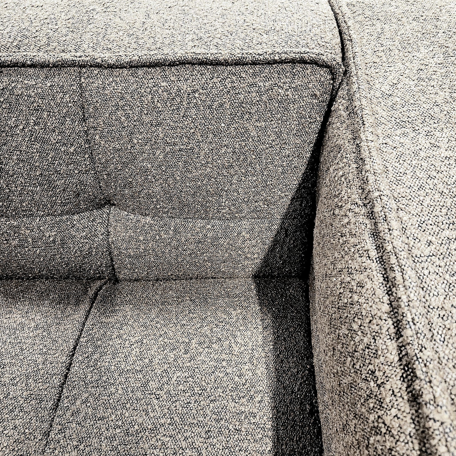 Cubic Studio Sofa Latte Grey Boucle 2 Seater