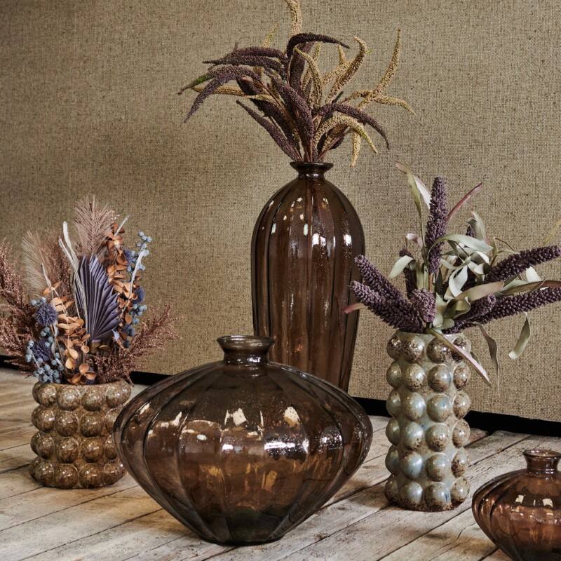 Vase Recycled Brown Large