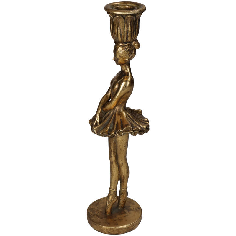 Candle Stick Ballerina Gold