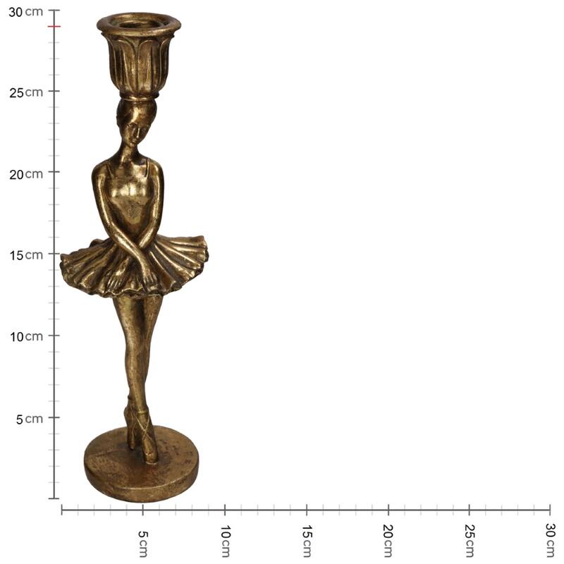 Candle Stick Ballerina Gold