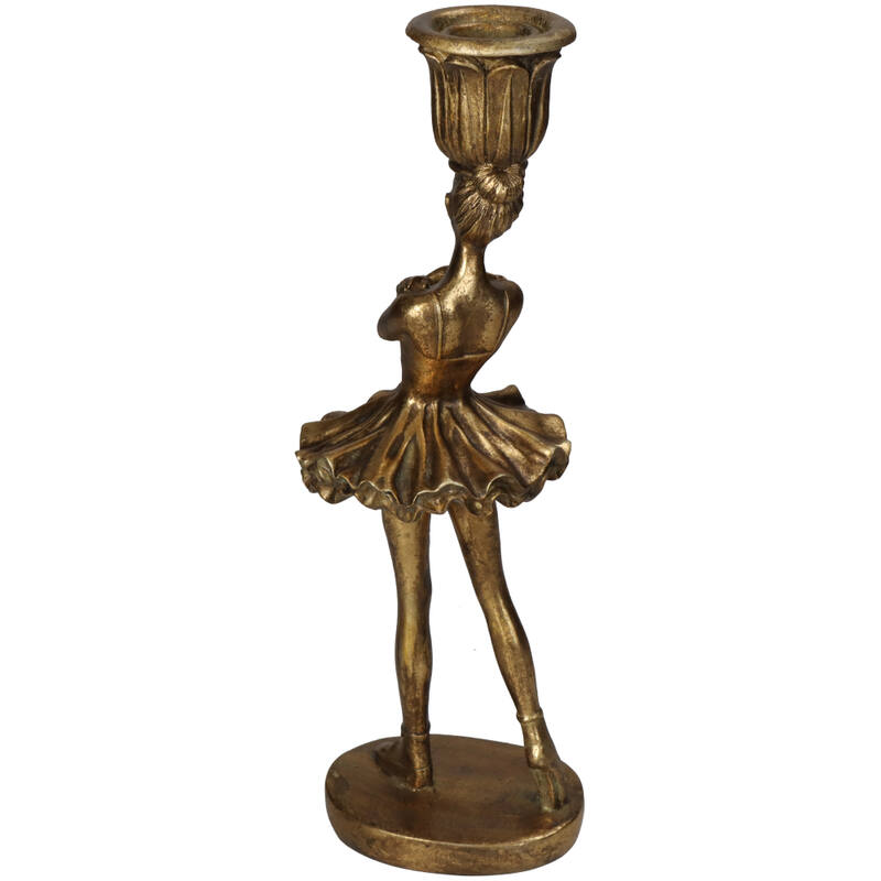 Candle Stick Ballerina Gold