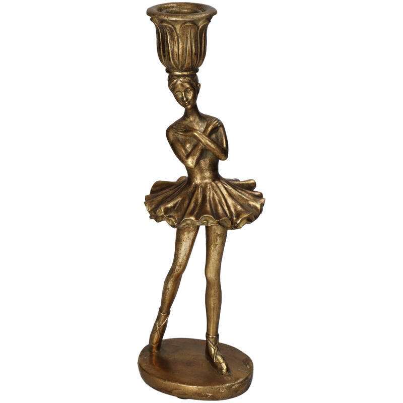 Candle Stick Ballerina Gold