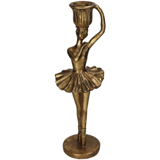 Candle Stick Ballerina Gold