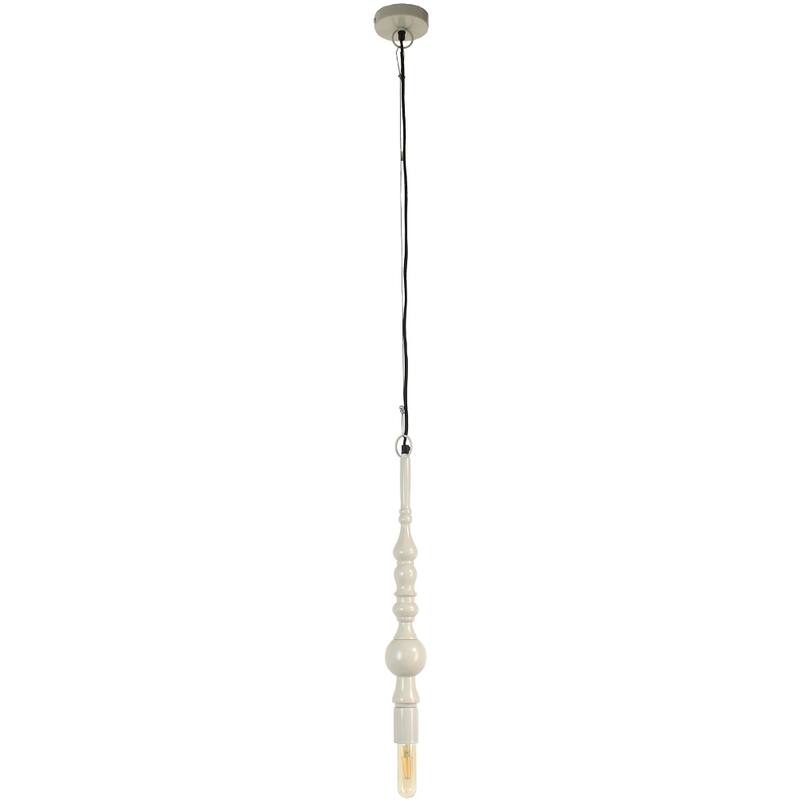 Pendant Light Aluminium Ivory 7.5x7.5x51cm
