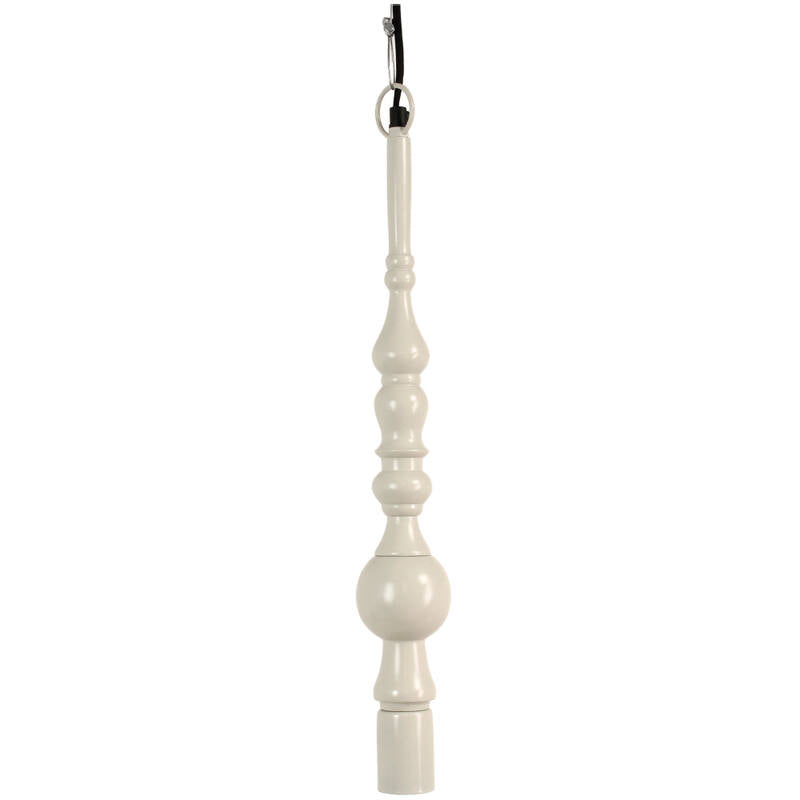 Pendant Light Aluminium Ivory 7.5x7.5x51cm