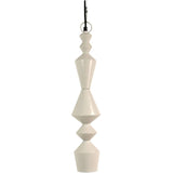 Pendant Light Aluminium Ivory 11.5x11.5x54.5cm