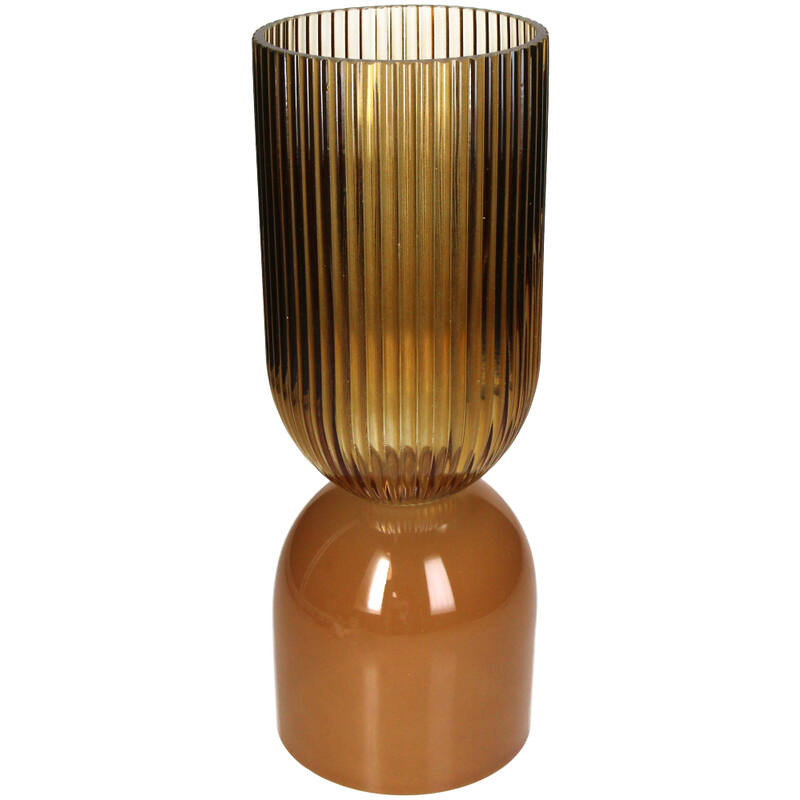 Vase Glass Ochre