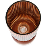 Vase Glass Orange 12x12x36.5cm