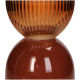 Vase Glass Orange 12x12x36.5cm
