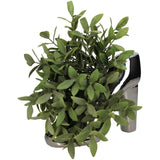 Planter Shoe Fine Earthenware Silver