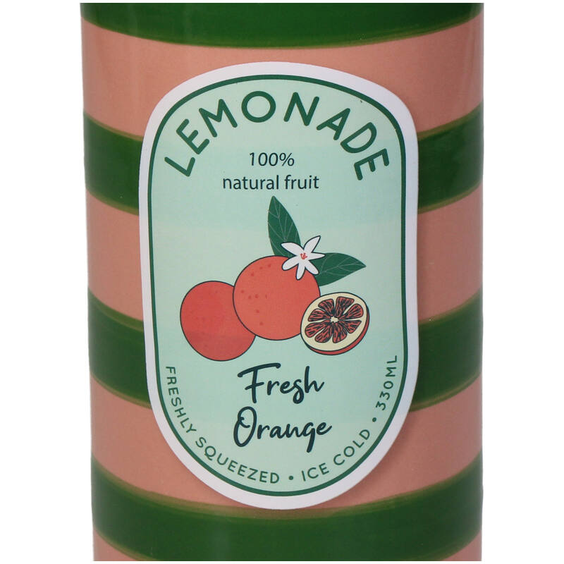 Vase Lemonade Orange Bottle Fine Earthenware