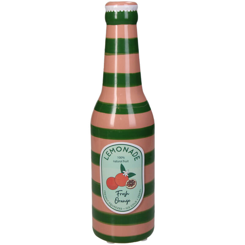 Vase Lemonade Orange Bottle Fine Earthenware