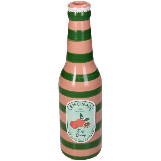 Vase Lemonade Orange Bottle Fine Earthenware