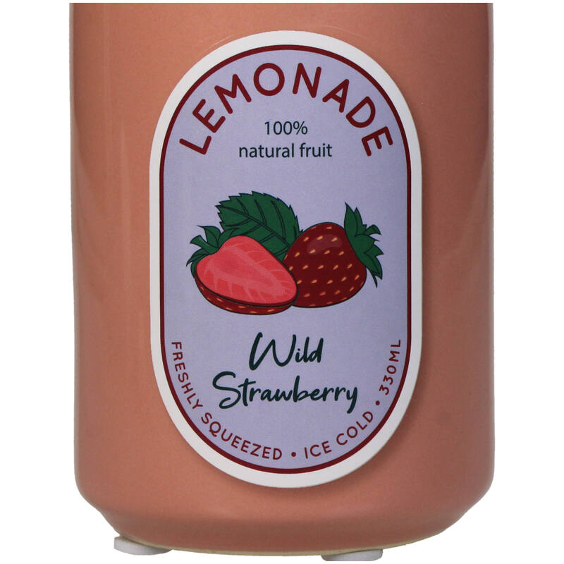 Vase Lemonade Strawberry Can Fine Earthenware Multi
