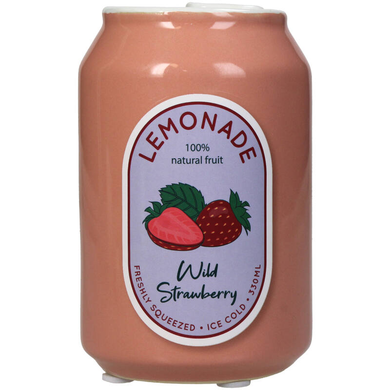 Vase Lemonade Strawberry Can Fine Earthenware Multi