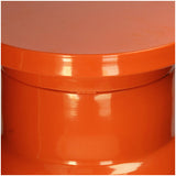 Orange Metal Table Kersten