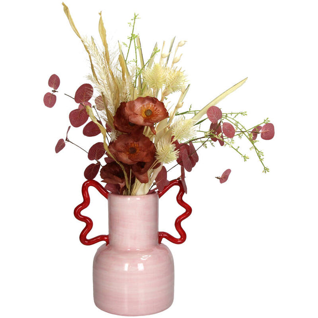 Vase Dolomite Pink 20.6x14.4x22cm