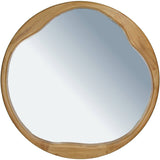 Mirror Rubberwood Natural 70x3x70cm